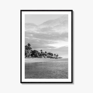Fiji Photo Poster Print, Fiji Black and White Wall Art, Fiji Wall Photography, Fiji Travel, Fiji Map Poster