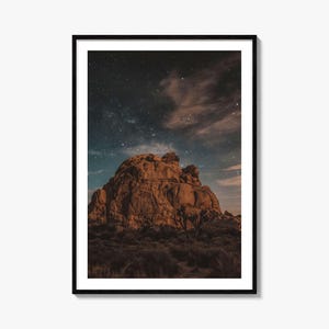 Joshua Tree National Park kleurrijke poster print nr. 6, Joshua Tree National Park fotokunst, decor, reizen print, stratenplan poster, stadsplattegrond