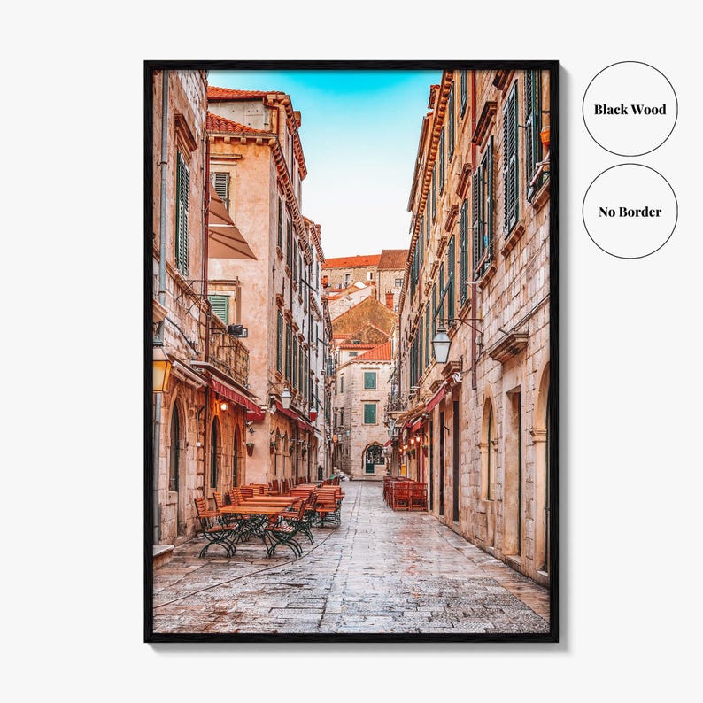 Dubrovnik Croatia Fine Art Photo Print, Old Town Stradun, Ragusa, Wall Poster image 15