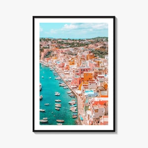 Procida Fine Art Photo Print, Naples Italy, Flegrean Islands, Wall Poster
