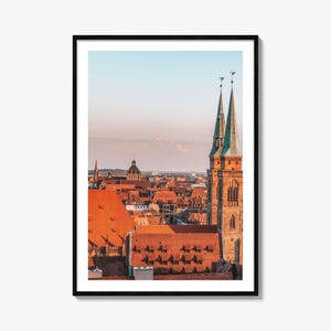 Nuremberg Colorful Poster Print, Nürnberg Photo Wall Art, Nuremberg Decor, Nuremberg Travel Print, Nuremberg Street Map Poster, City Map