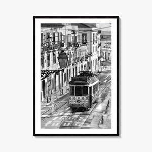 Impressão de pôster fotográfico de Lisboa nº 3, Arte de parede em preto e branco de Lisboa, Fotografia de parede de Lisboa, Viagem a Lisboa, Pôster com mapa de Lisboa