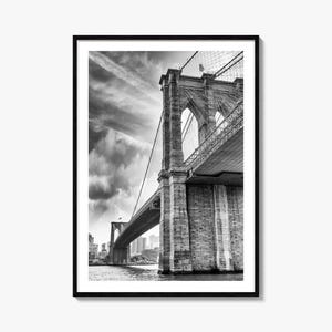 Brooklyn Foto Poster Druck Nr. 3, Brooklyn Schwarz und Weiß, Wand Kunst, Brooklyn Fotografie, Brooklyn Reise, Brooklyn Karte Poster
