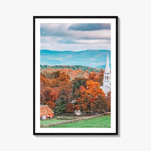 Vermont Colorful Poster Print No 1, Vermont Photo Wall Art, Vermont Wall Decor, Vermont Travel Print, Vermont Street Map Poster, City Map