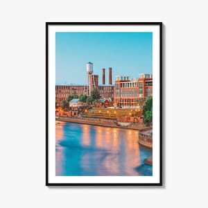 Columbus Colorful Poster Print Georgia, Columbus Georgia Photo Wall Art, Columbus Georgia Decor, Travel Print, Street Map Poster, City Map