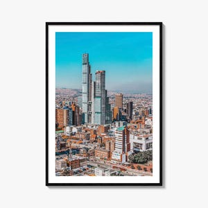 Bogotá Colorful Poster Print No 1, Bogota Photo Wall Art, Bogota Wall Decor, Bogota Travel Print, Bogota Street Map Poster, City Map