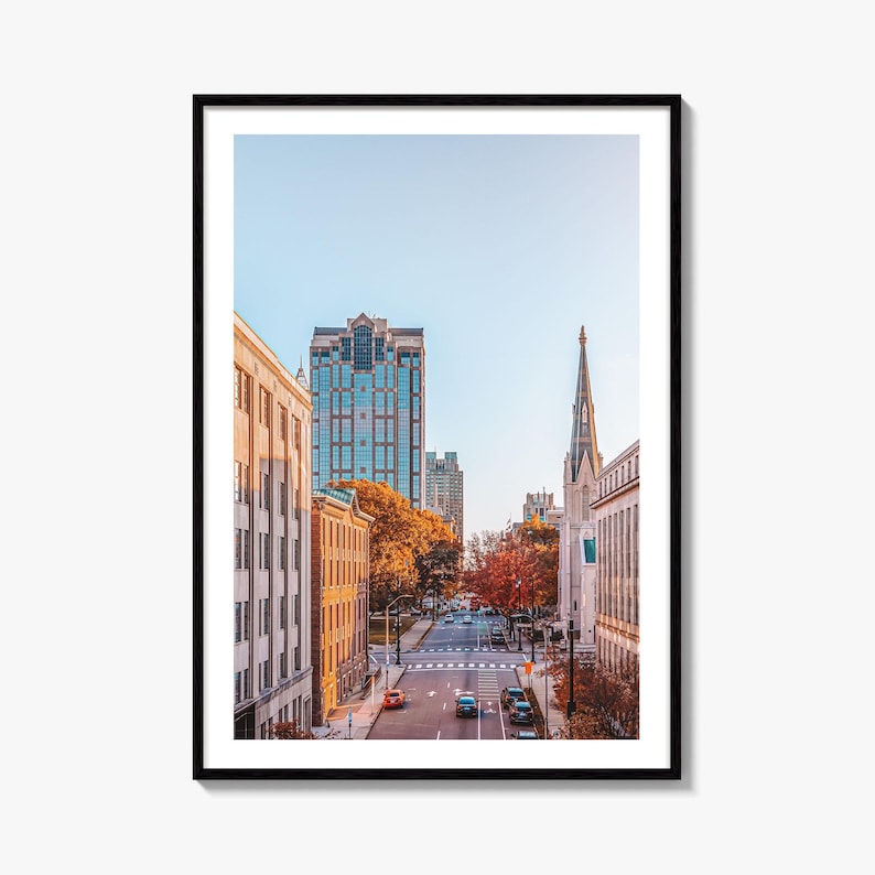 Raleigh Skyline Fine Art Photo Print, Downtown, NC, North Carolina, USA, Poster image 1