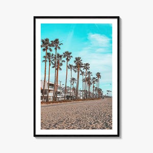 Venice Beach Bunt Poster Druck No 6, Venedig Strand Fotokunst, Venedig Strand Dekor, Venedig Strand Reisedruck, Straßenkarte Poster, Stadtplan, Stadtplan