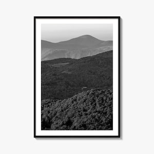 Appalachia Photo Poster Print, Appalachia Black and White Art, Appalachia Photography, Appalachia Travel, Appalachia Map Poster