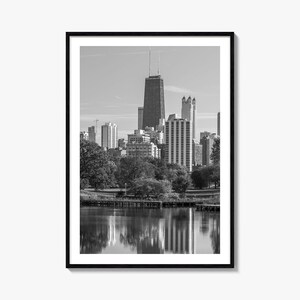 Lincoln Park Photo Poster Print, Lincoln Park Black and White Art, Lincoln Park Photography, Travel, Lincoln Park Map Poster