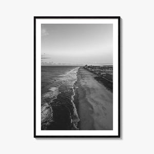 Ocean City Photo Poster Print Maryland No 2, Ocean City Schwarzweiß Kunst, Ocean City Fotografie, Reise, Ocean City Karte Poster