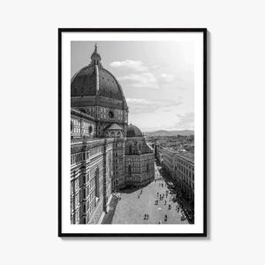 Florenz Foto Poster Nr. 2, Florenz Schwarzweiß-Wandkunst, Florenz Wandfotografie, Florenz Reise, Florenz Karte Poster