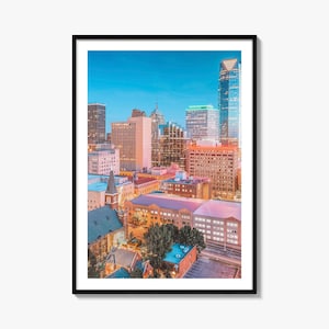 Oklahoma City Colorful Poster Print No 2, Oklahoma City Photo Art, Oklahoma City Decor, Travel Print, Oklahoma City Street Map Poster
