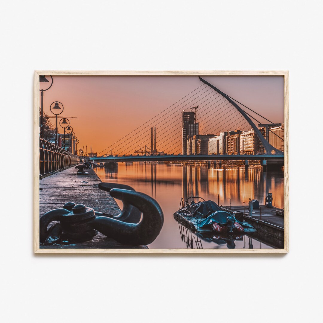 Dublin Colorful Poster Print Horizontal, Dublin Photo Wall Art, Dublin