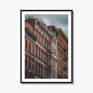Impression d'affiche colorée Soho New York City n° 1, Art photo Soho New York, décoration Soho New York, impression de voyage, affiche de plan de rue de Soho New York