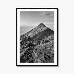 Guatemala Photo Poster Print, Guatemala Black and White Art, Guatemala Wall Photography, Guatemala Travel, Guatemala Map Poster