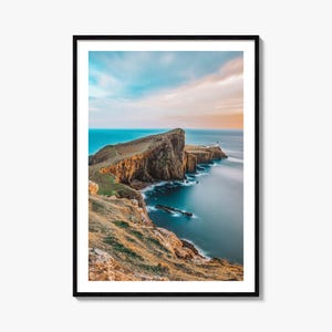 Impressão de pôster colorido da Ilha de Skye, arte de parede com foto da Ilha de Skye, decoração da Ilha de Skye, impressão de viagem da Ilha de Skye, pôster de mapa de ruas, mapa da cidade