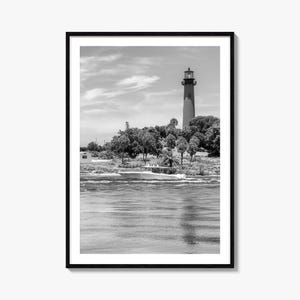 Jupiter Photo Poster Print, Jupiter Black and White Wall Art, Jupiter Wall Photography, Jupiter Travel, Jupiter Map Poster