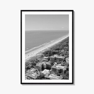 „Hilton Head Island“ Foto Poster Druck, Schwarz weiß Kunst, Fotografie, Hilton Head Island Reise, Karte Poster