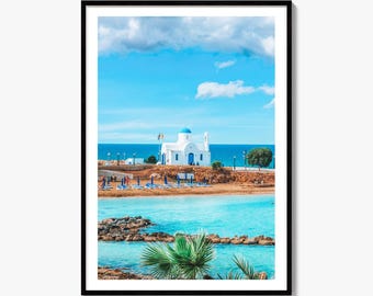 Cyprus Fine Art Photo Print, Louma Beach, Protaras Poster