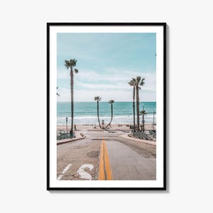 Oceanside Colorful Poster Print No 2, Oceanside Photo Art, Oceanside Decor, Oceanside Travel Print, Oceanside Street Map Poster, City Map