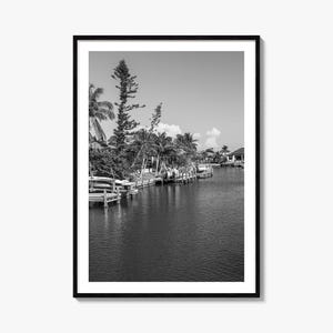 Marco Island Photo Poster Print, Marco Island Black and White Wall Art, Marco Island Wall Photography, Travel, Map Poster