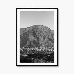 Caracas Foto Poster Druck, Caracas Schwarzweiß Wandkunst, Caracas Wand Fotografie, Caracas Reise, Caracas Karte Poster