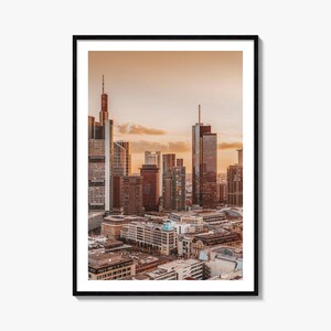 Impresión de póster colorido de Fráncfort del Meno, arte fotográfico de Fráncfort del Meno, decoración de Fráncfort del Meno, impresión de viaje, póster de mapa callejero, mapa de la ciudad