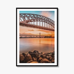 Queens New York Fine Art Photo Print, Hell Gate Bridge Poster