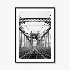 Cincinnati Foto Poster Druck Nr. 3, Cincinnati Schwarz Weiß Kunst, Cincinnati Fotografie, Cincinnati Reise, Cincinnati Karte Poster