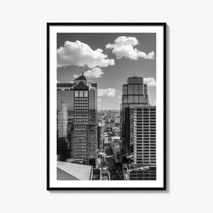 Kansas City Foto Poster Druck Nr. 2, Kansas City Schwarz-Weiß-Wandkunst, Kansas City Fotografie, Kansas City Reise, Karte Poster