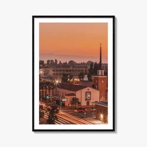 Bakersfield Colorful Poster Print, Bakersfield Photo Wall Art, Bakersfield Wall Decor, Travel Print, Bakersfield Street Map Poster, City Map