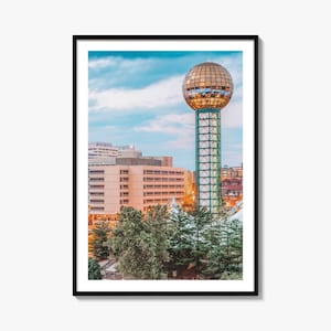 Knoxville Colorful Poster Print No 1, Knoxville Photo Art, Knoxville Decor, Knoxville Travel Print, Knoxville Street Map Poster, City Map