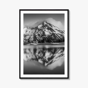 Oregon Foto Poster Druck No 2, Oregon Schwarz Weiß Wandkunst,Oregon Wand Fotografie,Oregon Reise,Oregon Karte Poster