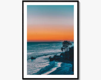 Malibu Golden Fine Art Photo Print, El Pescador State Beach, California, USA, Pacific Ocean