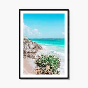 Playa Del Carmen Colorful Poster Print, Playa Del Carmen Photo Wall Art, Playa Del Carmen Decor, Travel Print, Street Map Poster, City Map