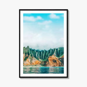 Kauai Colorful Poster Print No 1, Kauai Photo Wall Art, Kauai Wall Decor, Kauai Travel Print, Kauai Street Map Poster, City Map