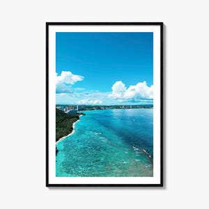 Guam Colorful Poster Print No 1, Guam Photo Wall Art, Guam Wall Decor, Guam Travel Print, Guam Street Map Poster, City Map