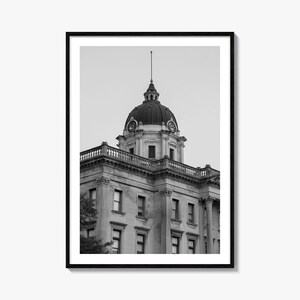 Bloomington Photo Poster Print, Bloomington Black and White Art, Bloomington Wall Photography, Bloomington Travel, Bloomington Map Poster