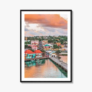 Saint John Colorful Poster Print, Saint John Photo Wall Art, Saint John Wall Decor, Travel Print, Saint John Street Map Poster, City Map