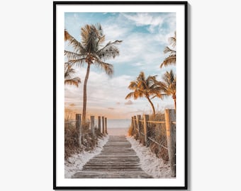 Key West Fine Art Photo Print, Smathers Beach, Florida Keys, USA, Poster
