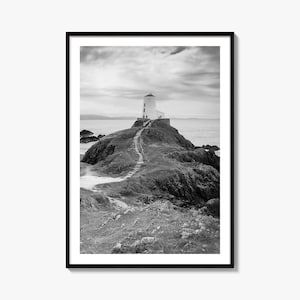 Impresión de póster fotográfico de Gales, arte mural en blanco y negro de Gales, fotografía mural de Gales, viajes a Gales, póster con mapa de Gales