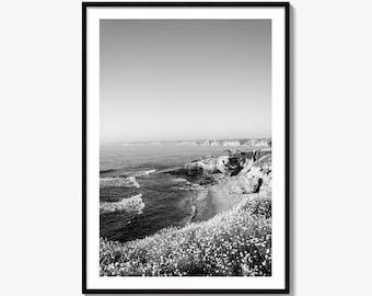 La Jolla Schwarz-Weiß Fine Art Photo Print, San Diego Kalifornien Poster