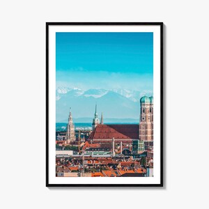 Munich Colorful Poster Print No 1, Munich Photo Wall Art, Munich Wall Decor, Munich Travel Print, Munich Street Map Poster, City Map