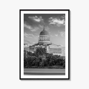 Missouri Foto Poster Druck, Missouri Schwarz Weiß Wandkunst, Missouri Wand Fotografie, Missouri Reise, Missouri Karte Poster