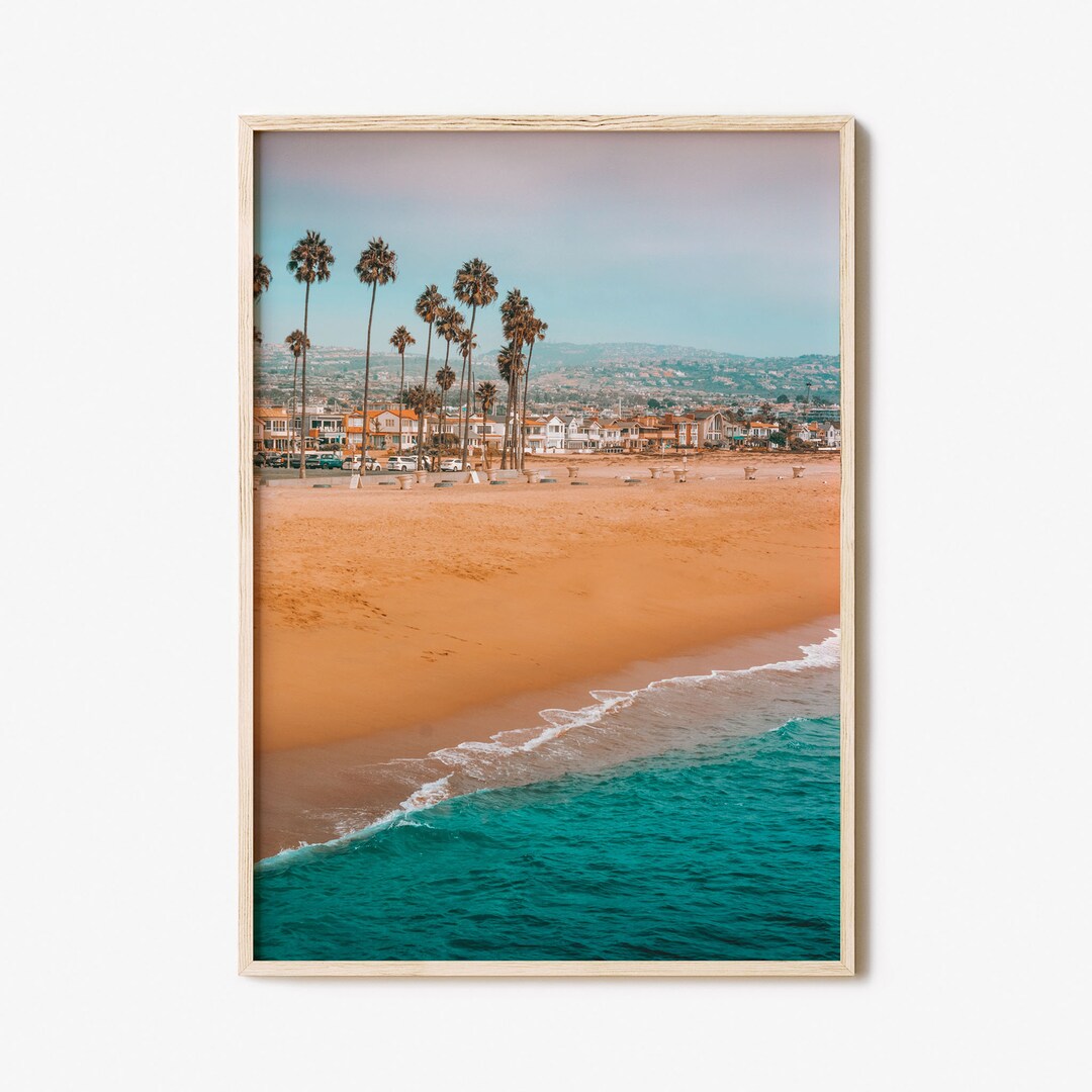 Newport Beach Colorful Poster Print No 1, Newport Beach Photo Art ...