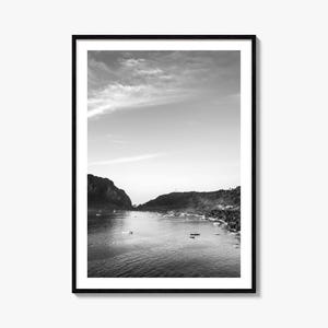 El Nido Foto Poster Druck, El Nido Schwarz und Weiß Wandkunst, El Nido Wand Fotografie, El Nido Reise, El Nido Karte Poster