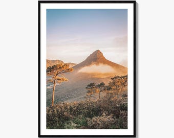Cape Town Colorful Poster Print No 3, Cape Town Photo Art, Cape Town Decor, Cape Town Travel Print, Cape Town Street Map Poster, City Map