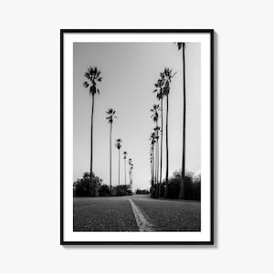 Los Angeles Photo Poster Print No 2, Los Angeles Black and White Art, Los Angeles Wall Photography, Los Angeles Travel, Map Poster