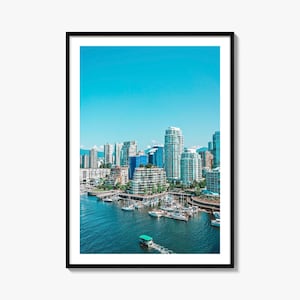 Vancouver Colorful Poster Print Canada No 3, Vancouver Photo Art, Vancouver Decor, Vancouver Travel Print, Vancouver Street Map Poster